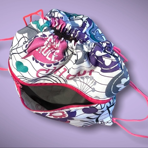 Handmade String Bag Durable Zipper Pocket Tote Backpack - Picture 13 of 16